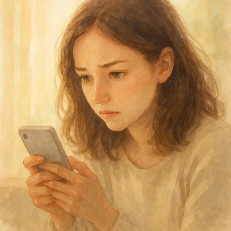 霊視以外であの人の本音を知るためにSNSをチェックする女性