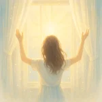 運命が変わる時のスピリチュアルなサインを感じる女性