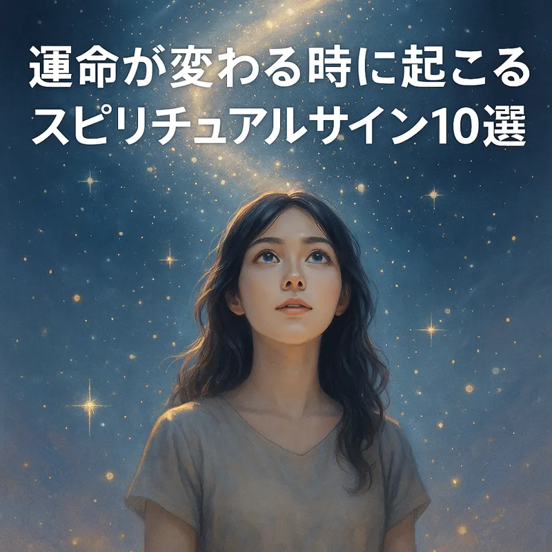 運命が変わる時のスピリチュアルサインを象徴している星の光